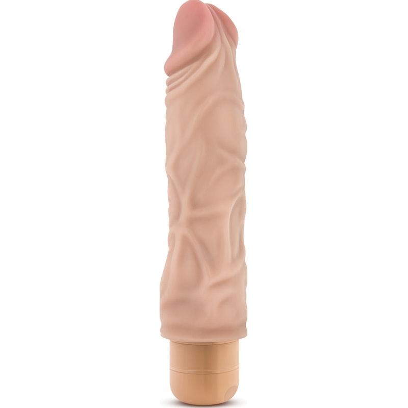Dr Skin Cock Vibe 10 8.5in Vibrating Cock Beige - Naughty by Nature Adult Store