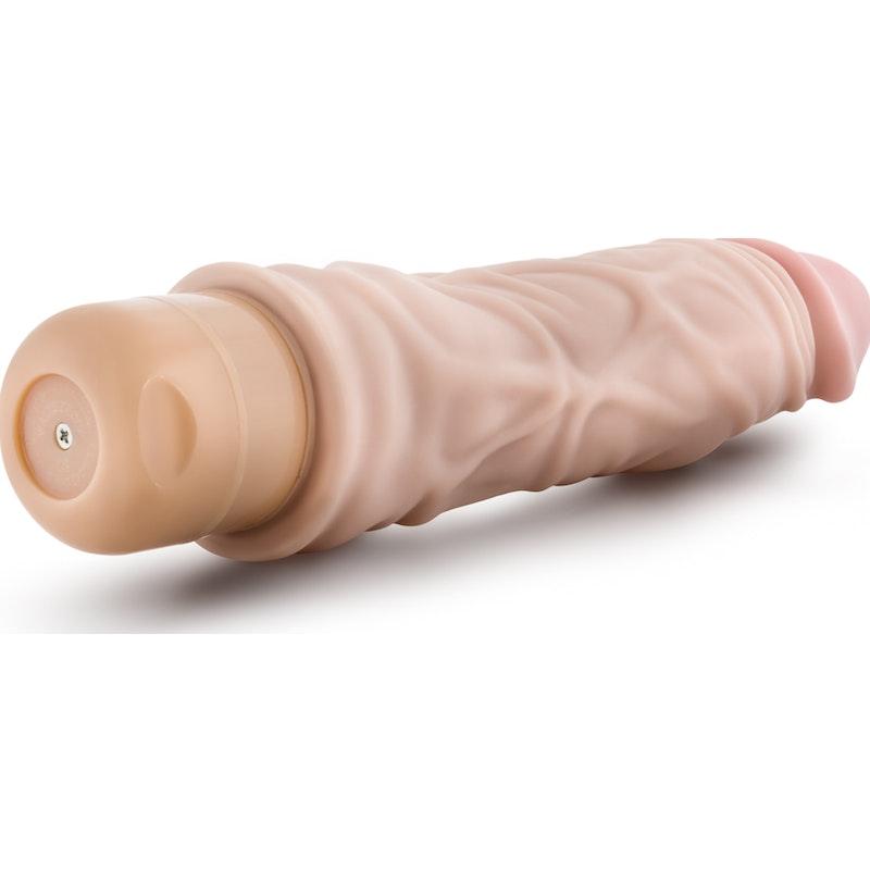 Dr Skin Cock Vibe 10 8.5in Vibrating Cock Beige - Naughty by Nature Adult Store