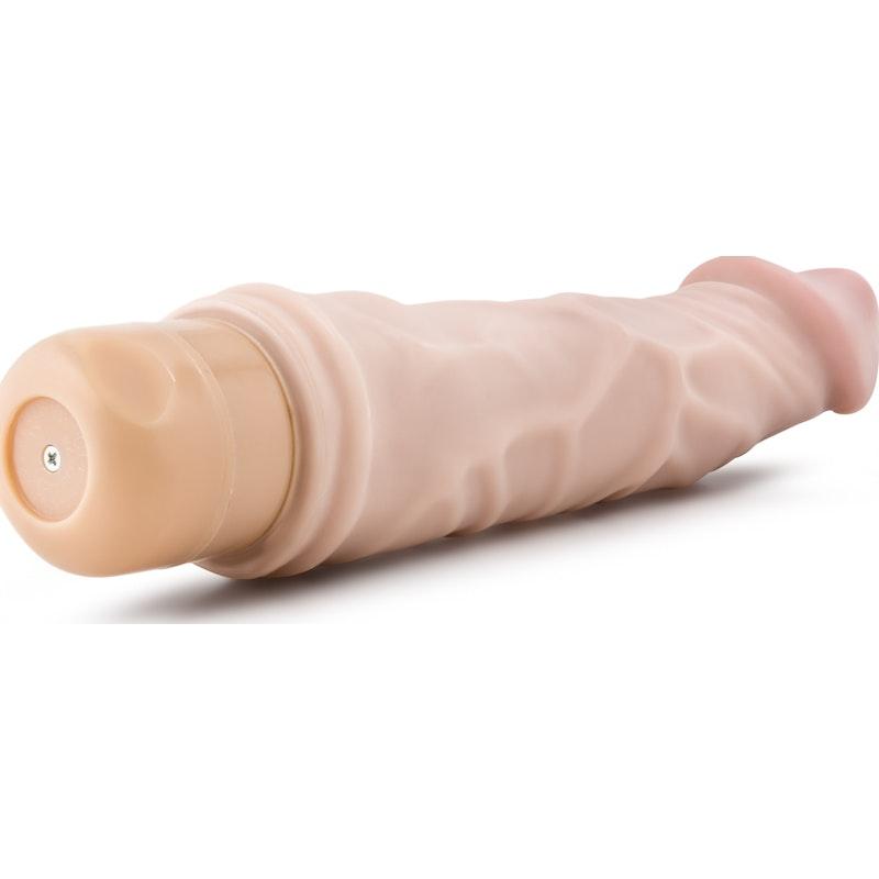 Dr Skin Cock Vibe 6 8.5in Vibrating Cock Beige - Adult Toys