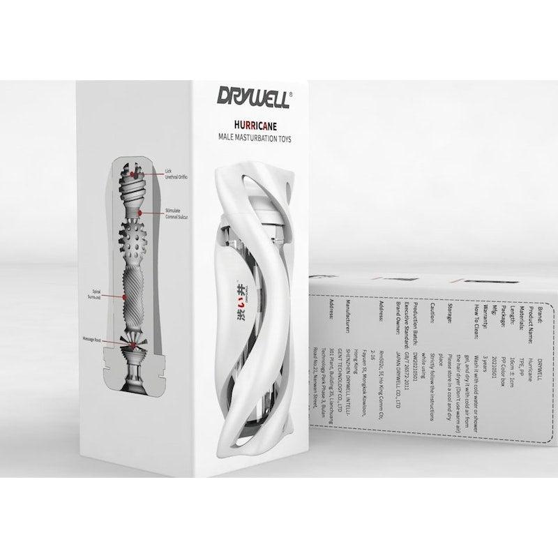 Drywell Hurricane Masturbator ā Ergonomic Silicone Spiral Sleeve - Adult Toys