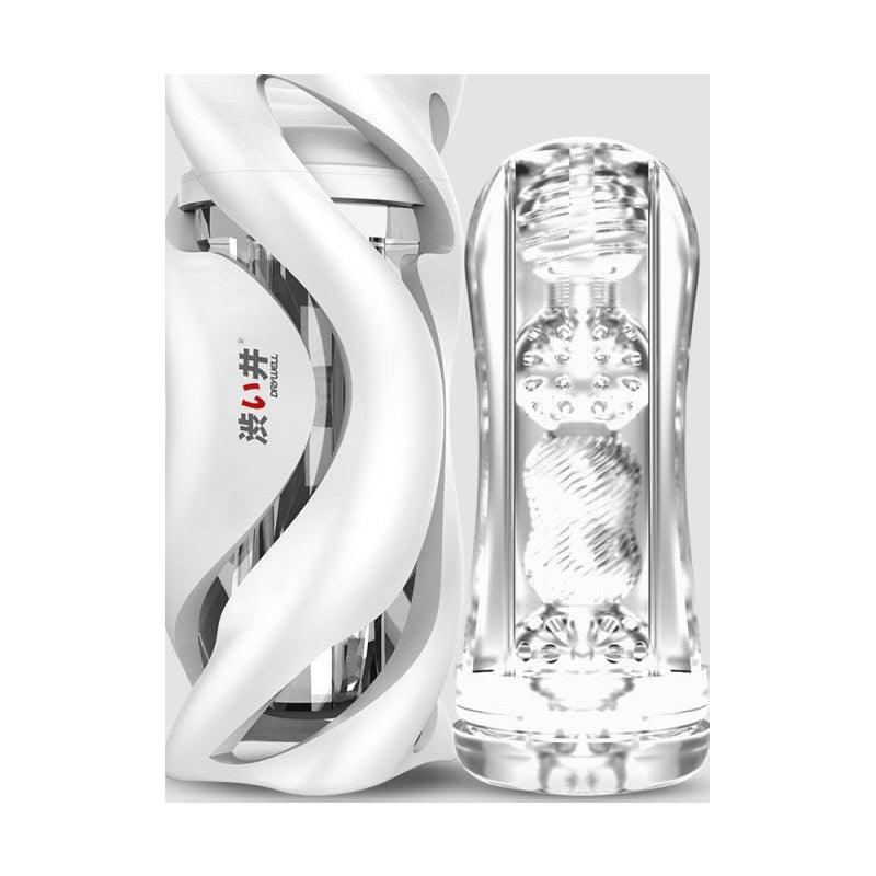 Drywell Hurricane Masturbator ā Ergonomic Silicone Spiral Sleeve - Adult Toys
