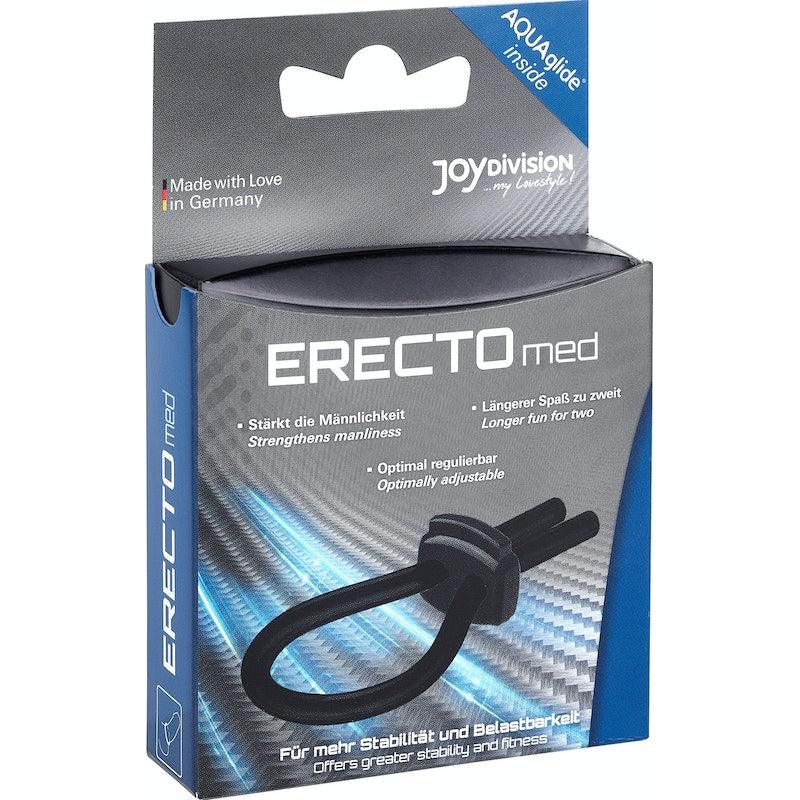 ERECTOmed Adjustable Cock Ring Black - Adult Toys