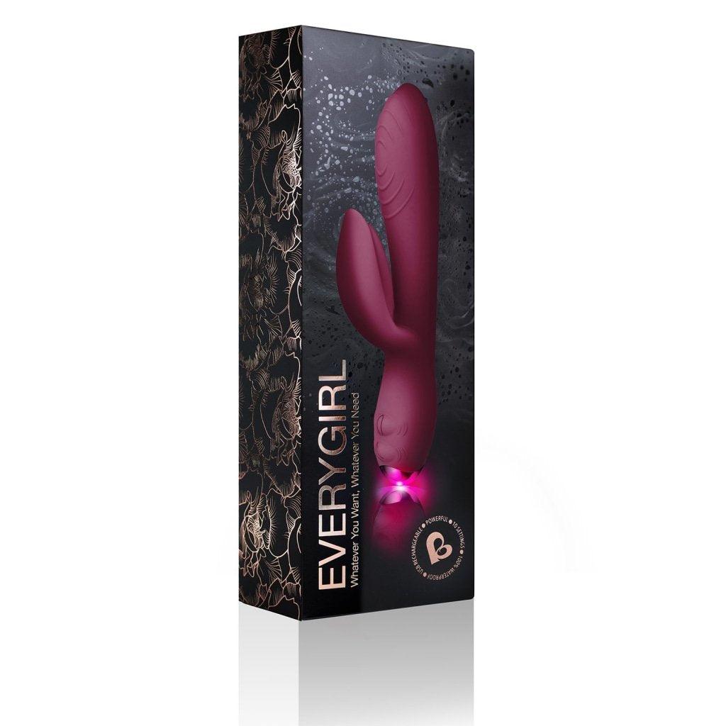 Every Girl Rabbit Vibrator Burgundy - Naughty by Nature Adult Store