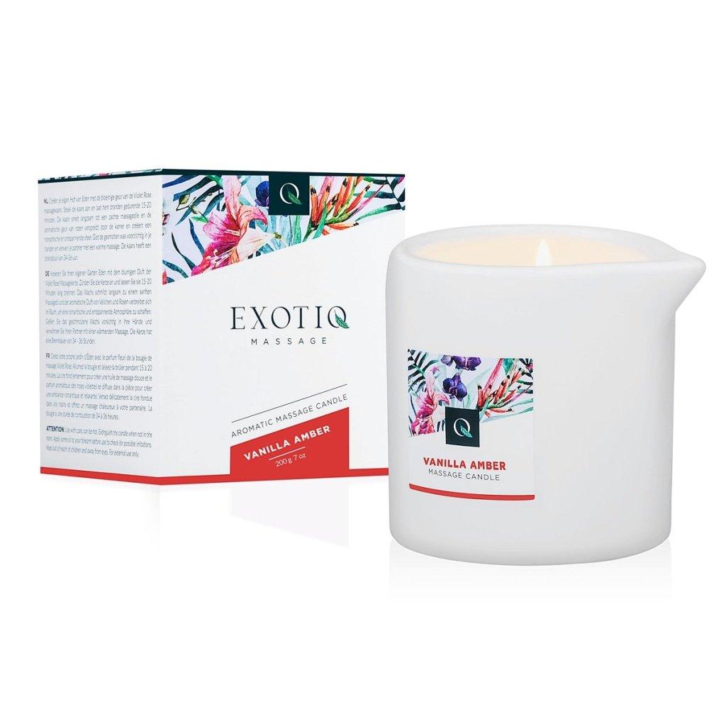 Exotiq Massage Candle Vanilla Amber 200g - Lotions & Potions