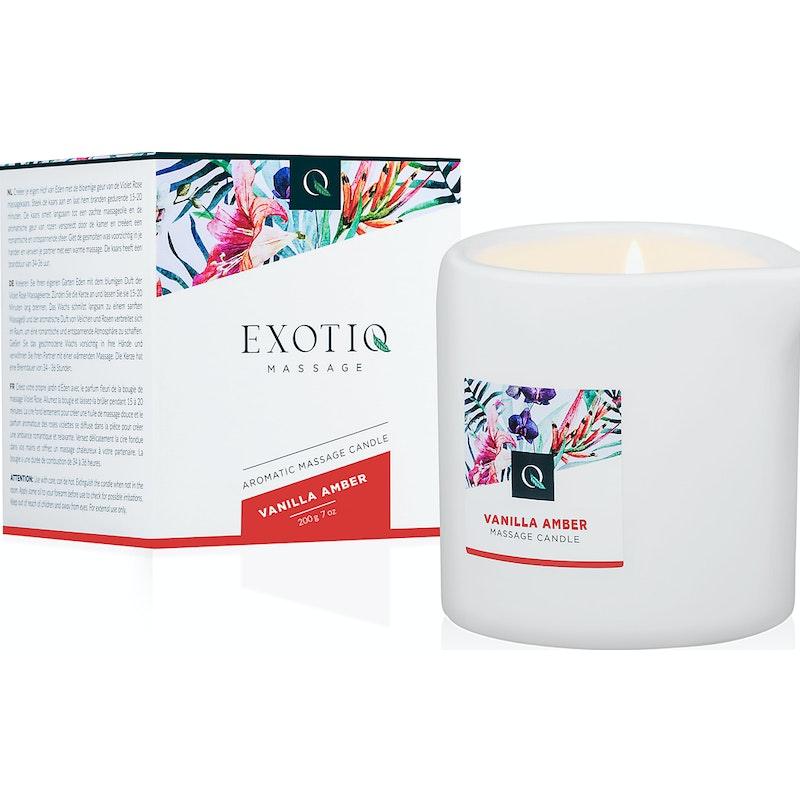 Exotiq Massage Candle Vanilla Amber 200g - Lotions & Potions