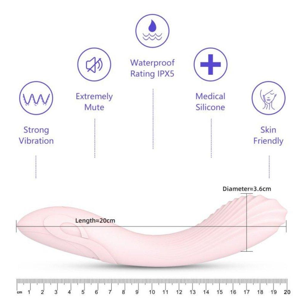 Flexible Bending Silicone Vibrator Pink - Naughty by Nature Adult Store