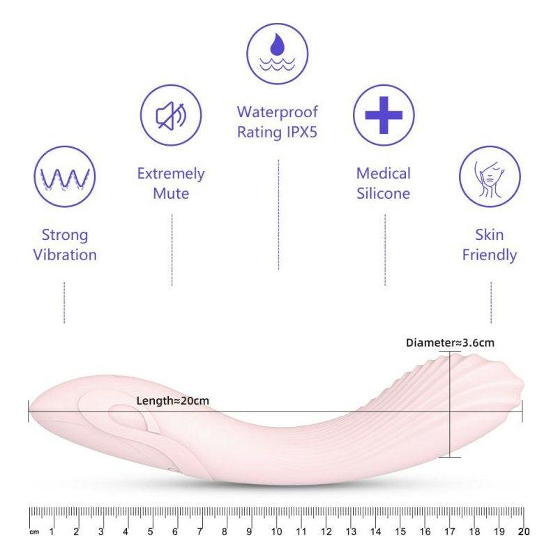 Flexible Bending Silicone Vibrator Pink - Naughty by Nature Adult Store