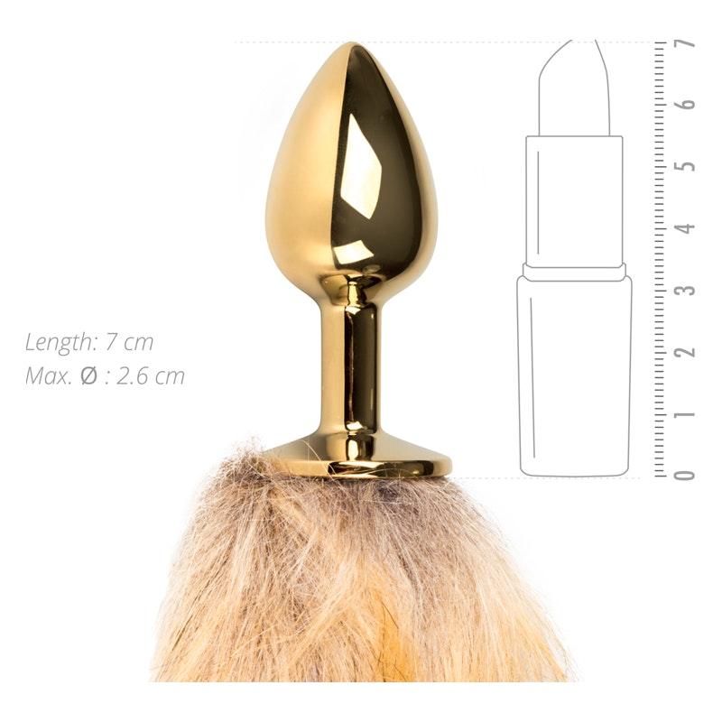 Fox Tail No. 1 - Gold Plug - Naughty by Nature Adult Store