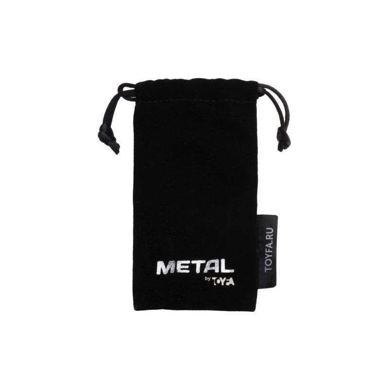 Gold Metal Anal Plug w Amethyst Crystal Small - Adult Toys