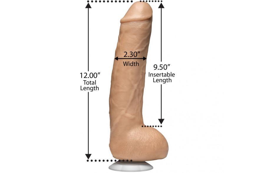 John Holmes Realistic Cock Vanilla - Adult Toys