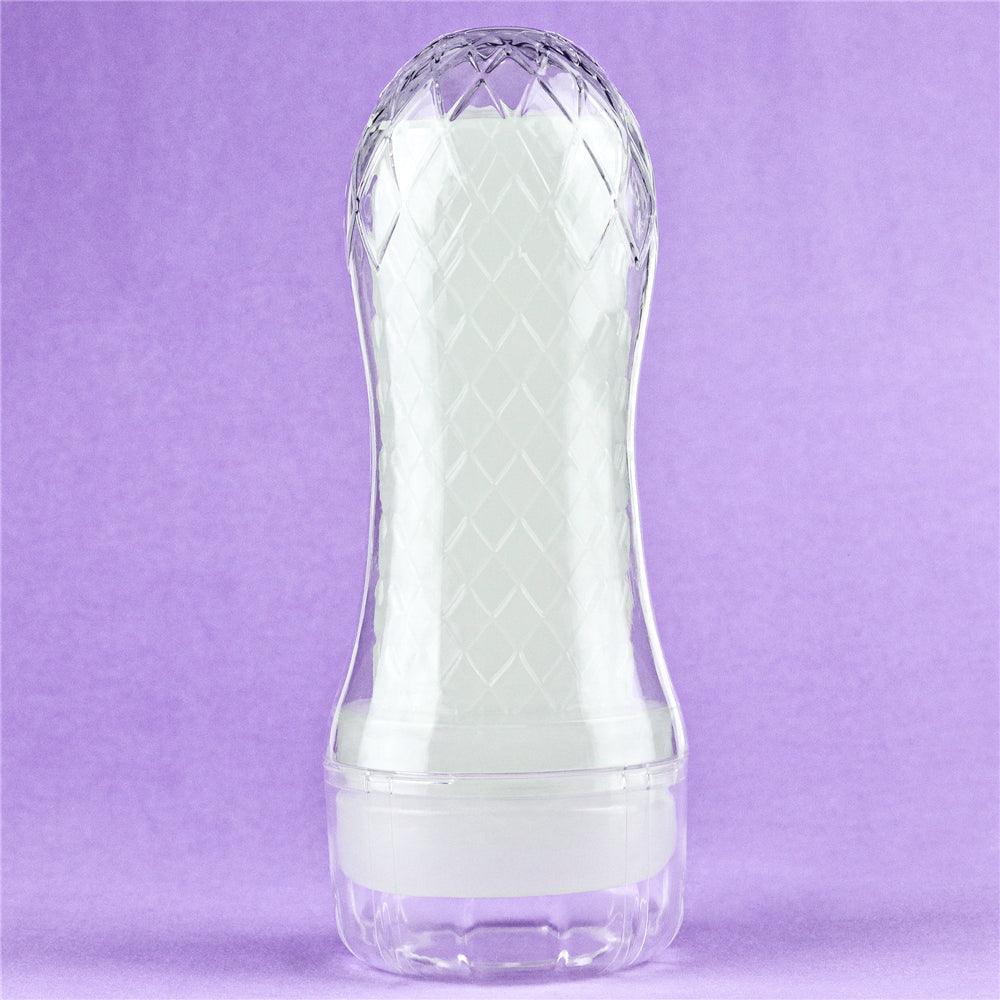 Lovetoy Lumino Play Ribbed Masturbator – Glow in the Dark TPE Stroker - Adult Toys