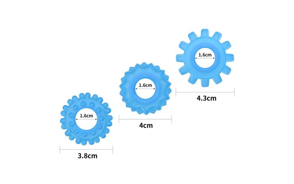 Lumino Play Penis Rings 3 Pc - Adult Toys