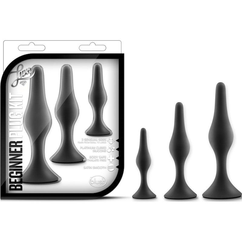 Luxe Beginner Plug Kit Black - Naughty by Nature Adult Store