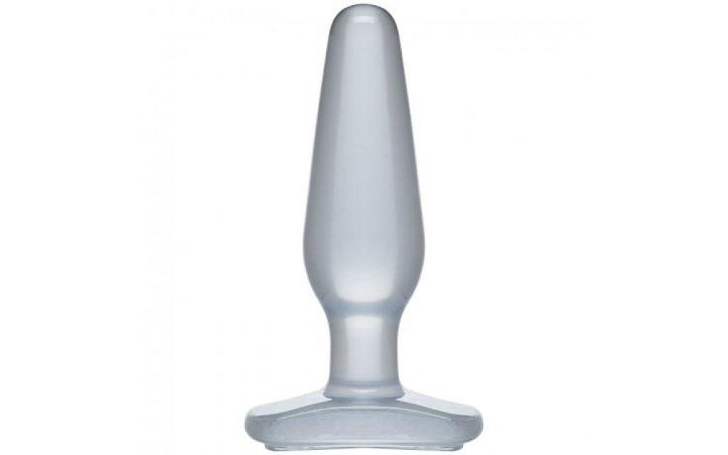 Medium Butt Plug Clear - Naughty by Nature Adult Store