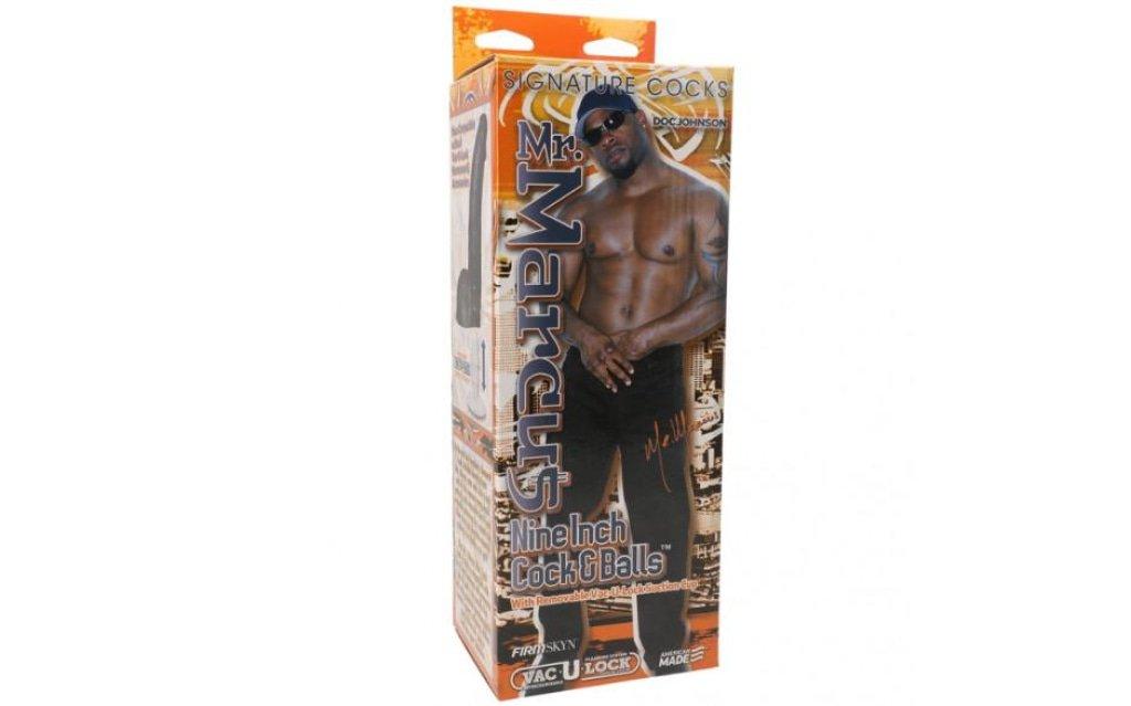 Mr. Marcus 9in Realistic Cock And Balls Black - Adult Toys