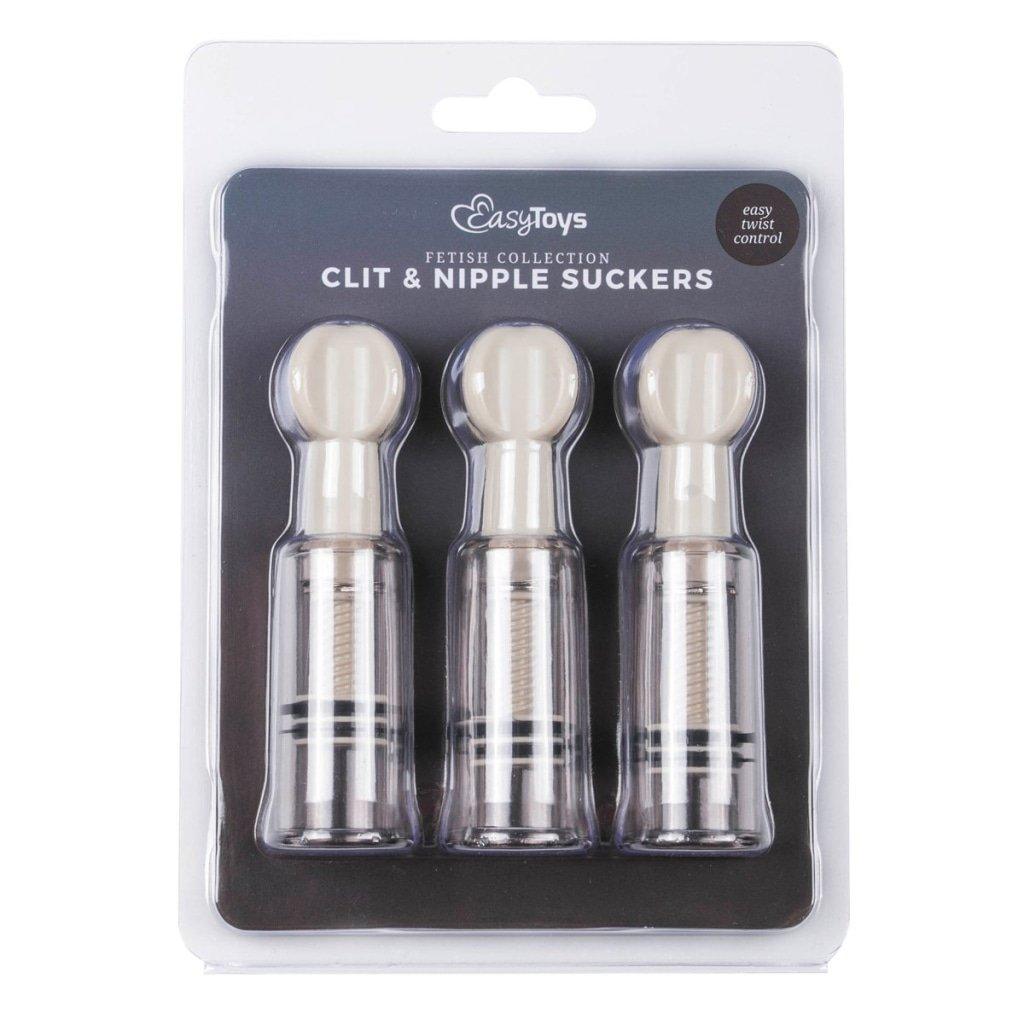 Nipple and Clit Suckers 3 Pc - Adult Toys