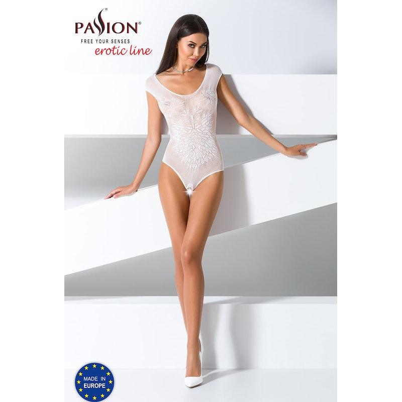 Open Crotch Body BS64 White - Lingerie