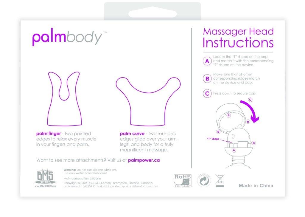 PalmBody Massager Heads (For use with PalmPower) - Adult Toys