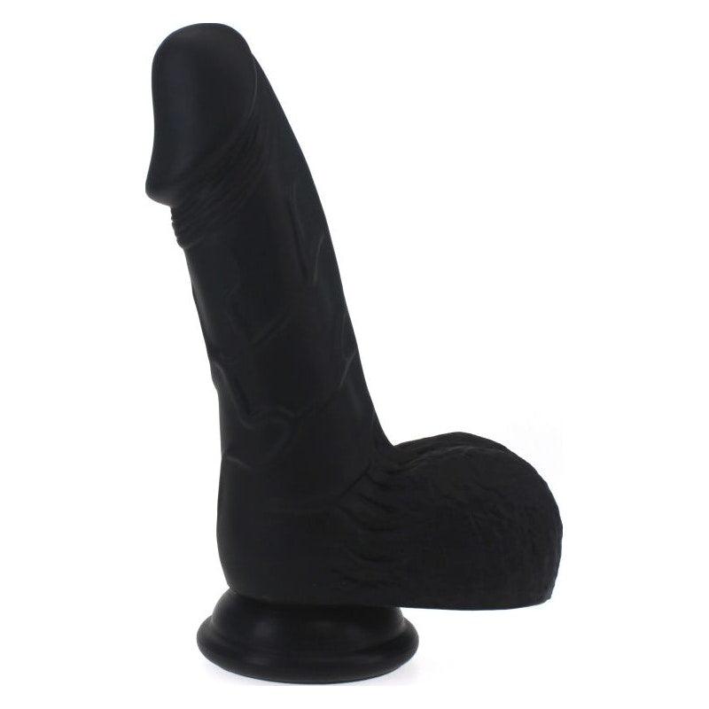 Pedro Thick Realistic Cock w Balls Black - Adult Toys