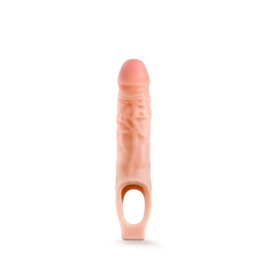 Performance 9in Cock Sheath Penis Extender Vanilla - Naughty by Nature Adult Store