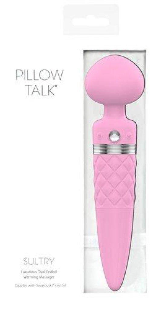 Pillow Talk Sultry Dual Ended Warming Massager Pink - Adult Toys