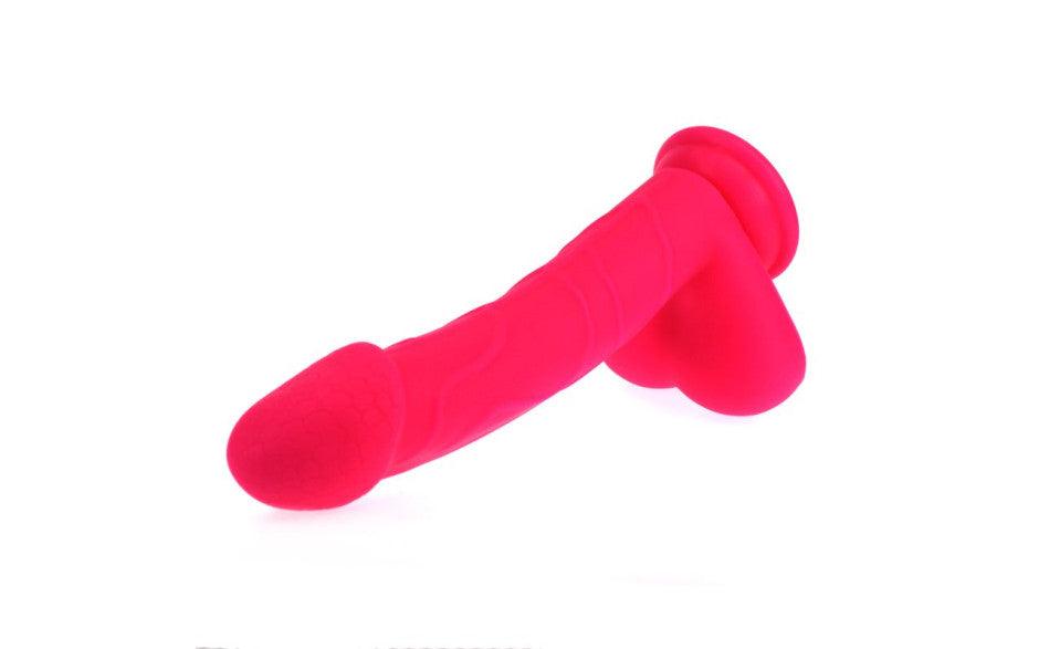 Realistic Cock w Balls Pink - Adult Toys