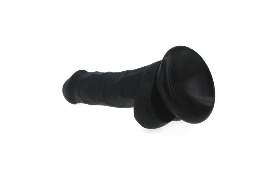 Realistic Dildo Veined Shaft w Balls Black - Naughty by Nature Adult Store