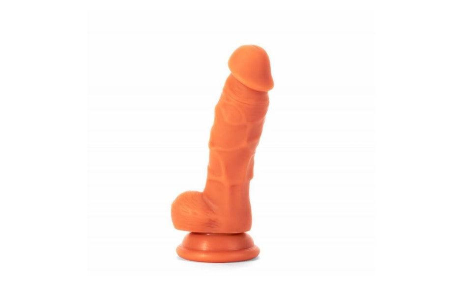 Realistic Dildo Veined Shaft w Balls Flesh - Naughty by Nature Adult Store