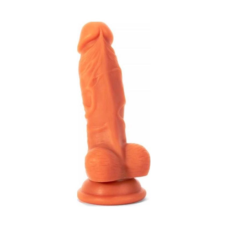 Realistic Dildo Veined Shaft w Balls Flesh - Naughty by Nature Adult Store