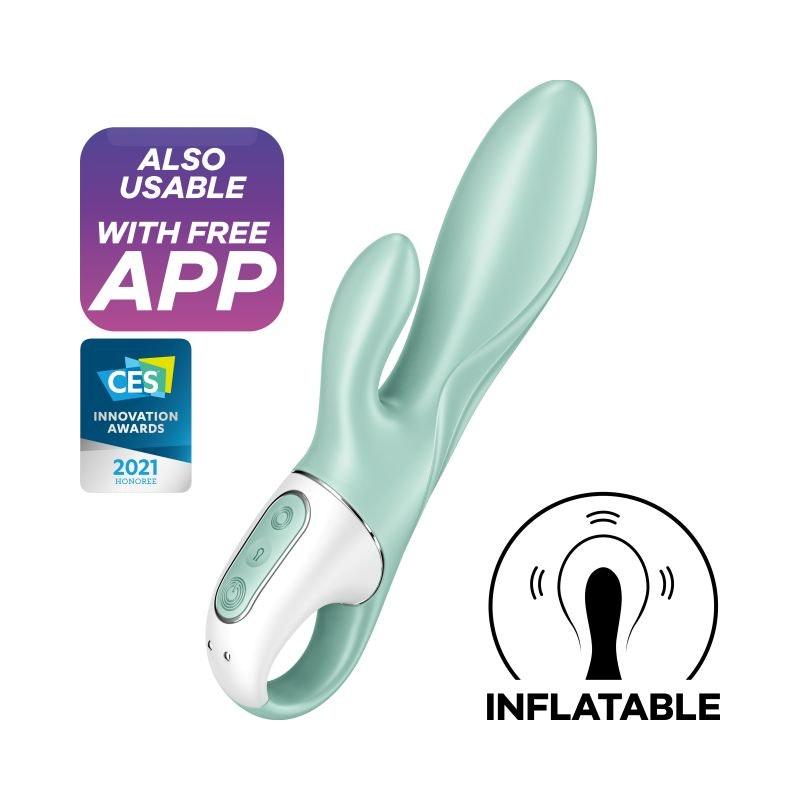 Satisfyer Air Pump Bunny 5+ Mint - Adult Toys