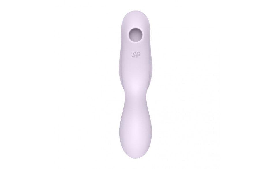 Satisfyer Curvy Trinity 2 Insertable Air Pulse Vibrator Violet - Adult Toys