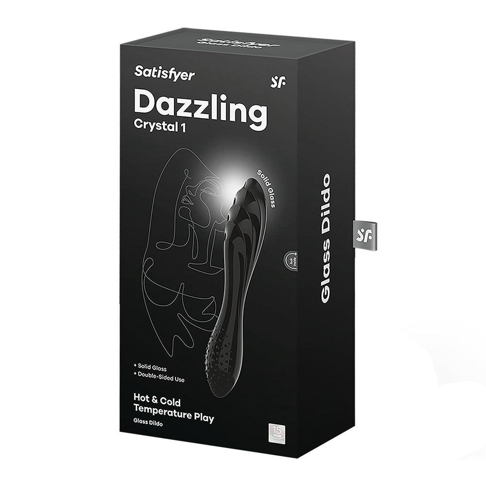 Satisfyer Dazzling Crystal 1 - Black - GLASS TOYS - PREMIUM