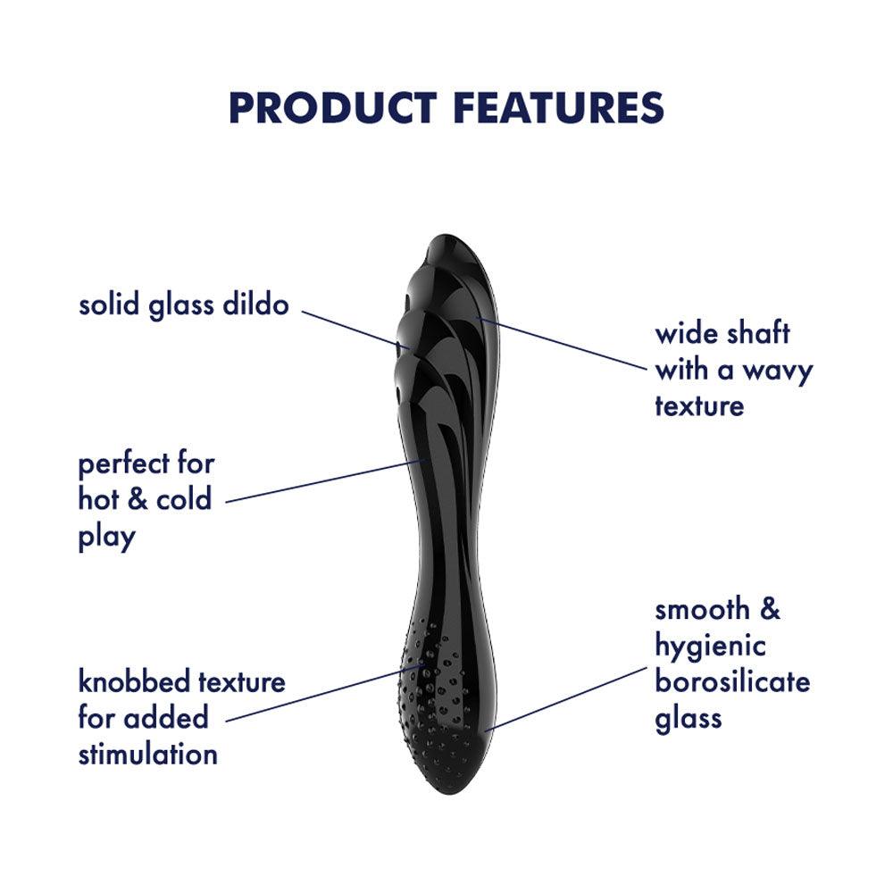 Satisfyer Dazzling Crystal 1 - Black - GLASS TOYS - PREMIUM