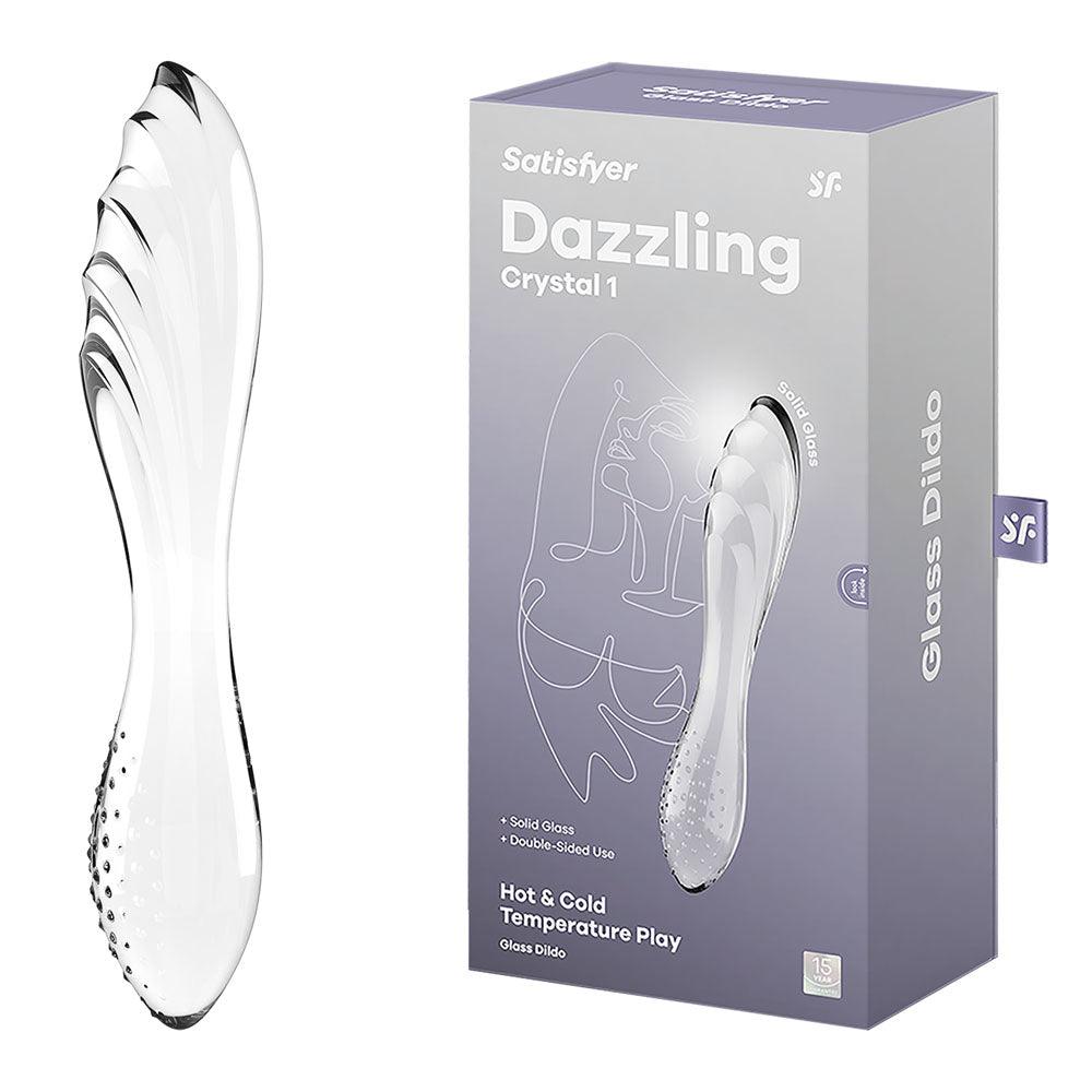 Satisfyer Dazzling Crystal 1 - Clear - GLASS TOYS - PREMIUM