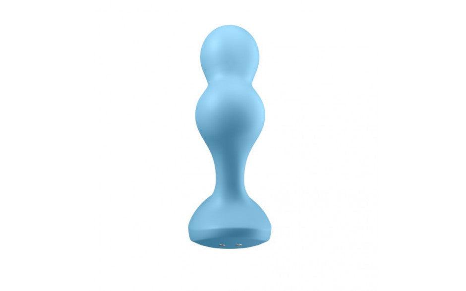 Satisfyer Deep Diver Vibrating Connect App Anal Plug Blue - Naughty by Nature Adult Store