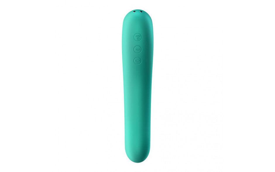Satisfyer Dual Kiss Green - Adult Toys
