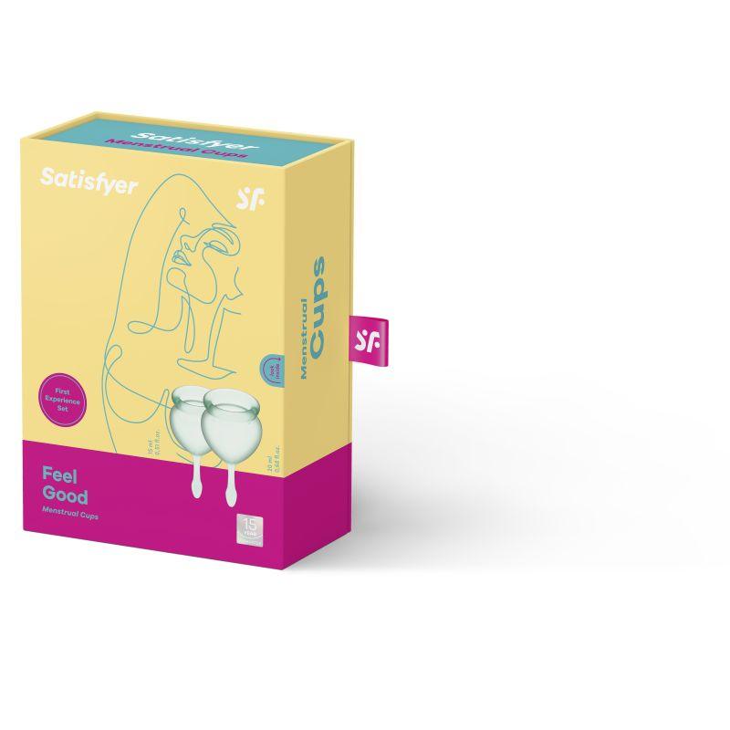 Satisfyer Feel Good Menstrual Cup Set – Reusable Medical Grade Silicone - Adult Toys