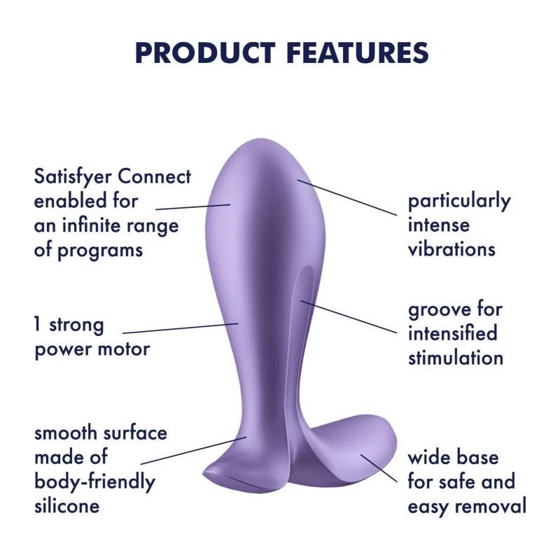 Satisfyer Intensity Plug Purple - Naughty by Nature Adult Store