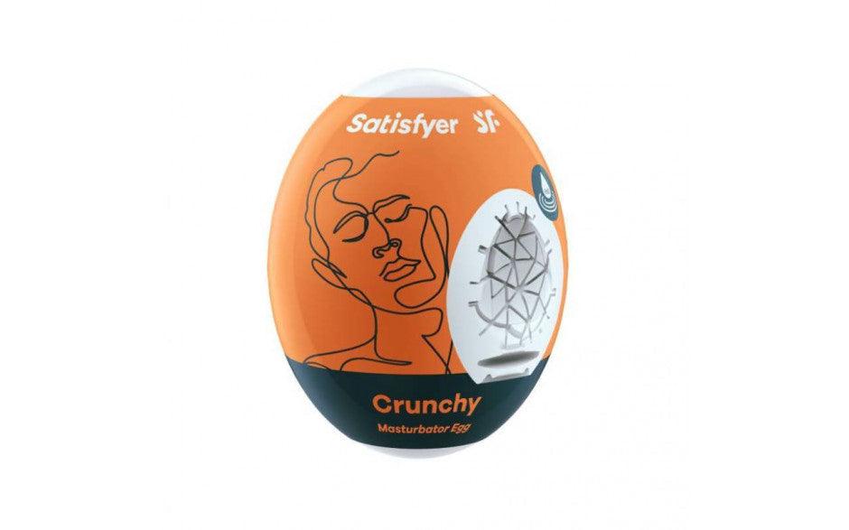 Satisfyer Masturbator Egg Crunchy - Adult Toys