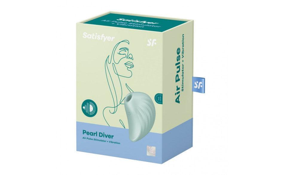 Satisfyer Pearl Diver Air Pulse Simulator Mint - Adult Toys