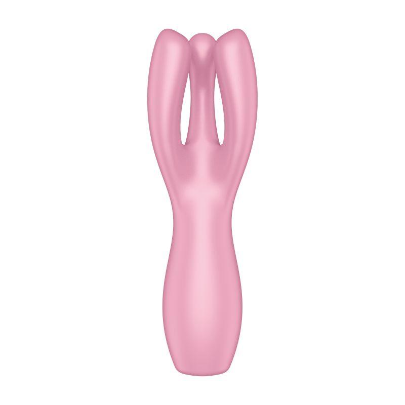 Satisfyer Threesome 3 Layon Vibrator Pink - Adult Toys