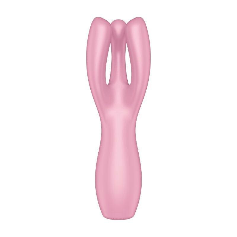 Satisfyer Threesome 3 Layon Vibrator Pink - Adult Toys