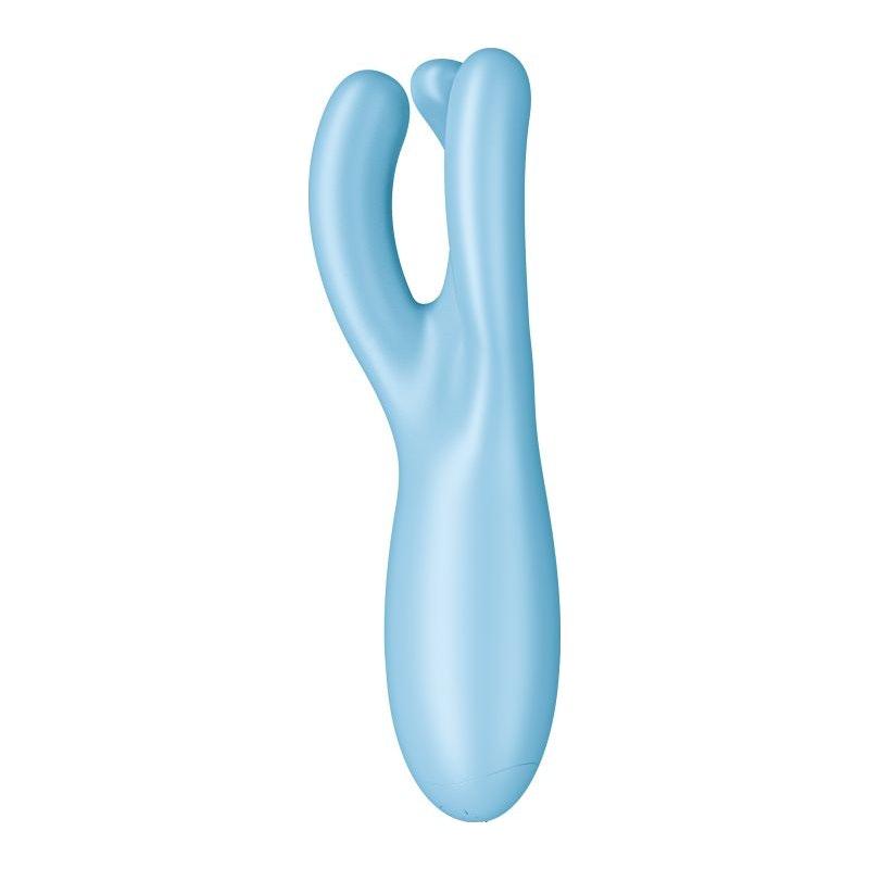 Satisfyer Threesome 4 Connect App Layon Vibrator Blue - Adult Toys