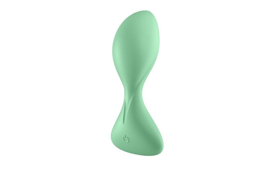 Satisfyer Trendsetter Connect App Vibrating Anal Plug Light Green - Adult Toys