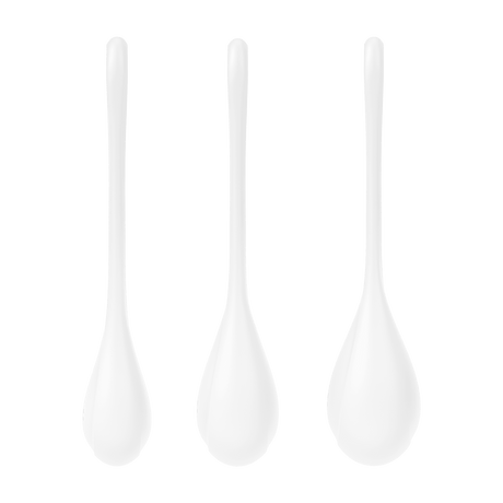 Satisfyer Yoni Power Balls 1 White 3 Pc Set - Naughty by Nature Adult Store