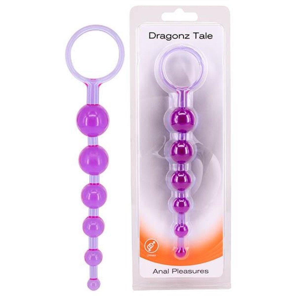 Seven Creations Dragonz Tale - Purple 20.5 cm Anal Beads - Naughty by Nature Adult Store