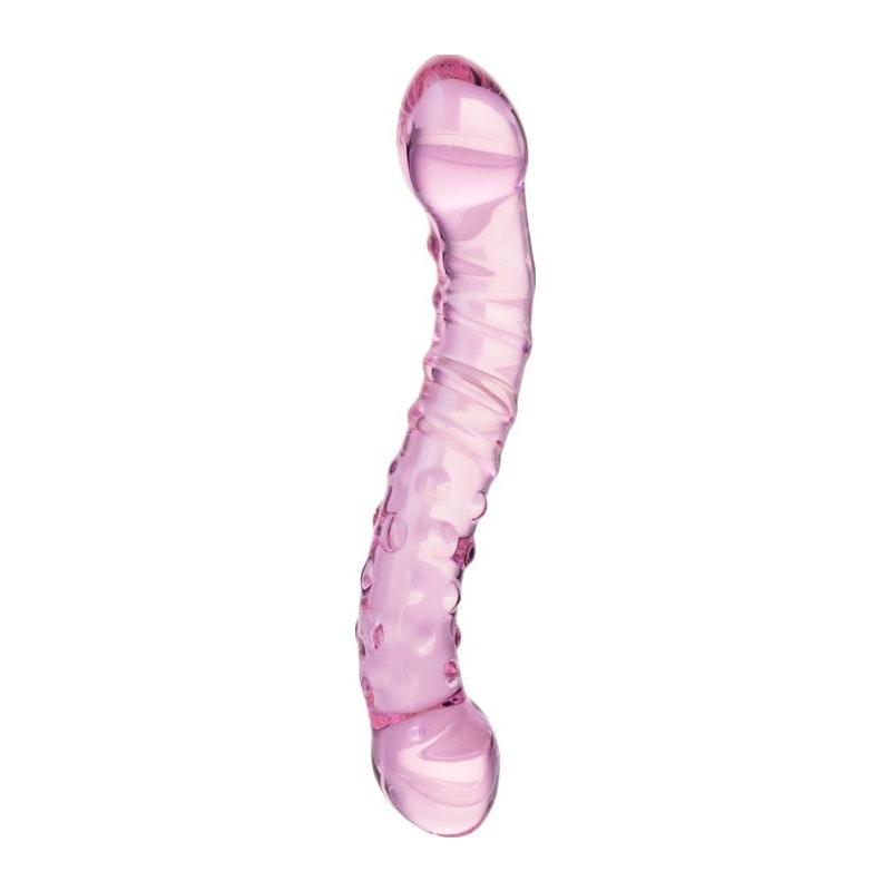 Sexus Glass Dildo - Pink 19.5cm Handcrafted Glass Adult Sex Toy - Adult Toys