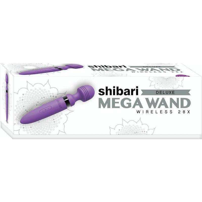Shibari Deluxe Mega Wireless Wand Massager - 28X Purple Silicone - Adult Toys