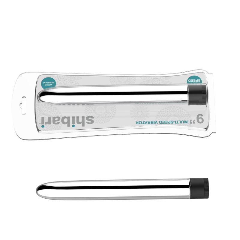 Shibari Multi - Speed Vibrator 9in Silver - Adult Toys