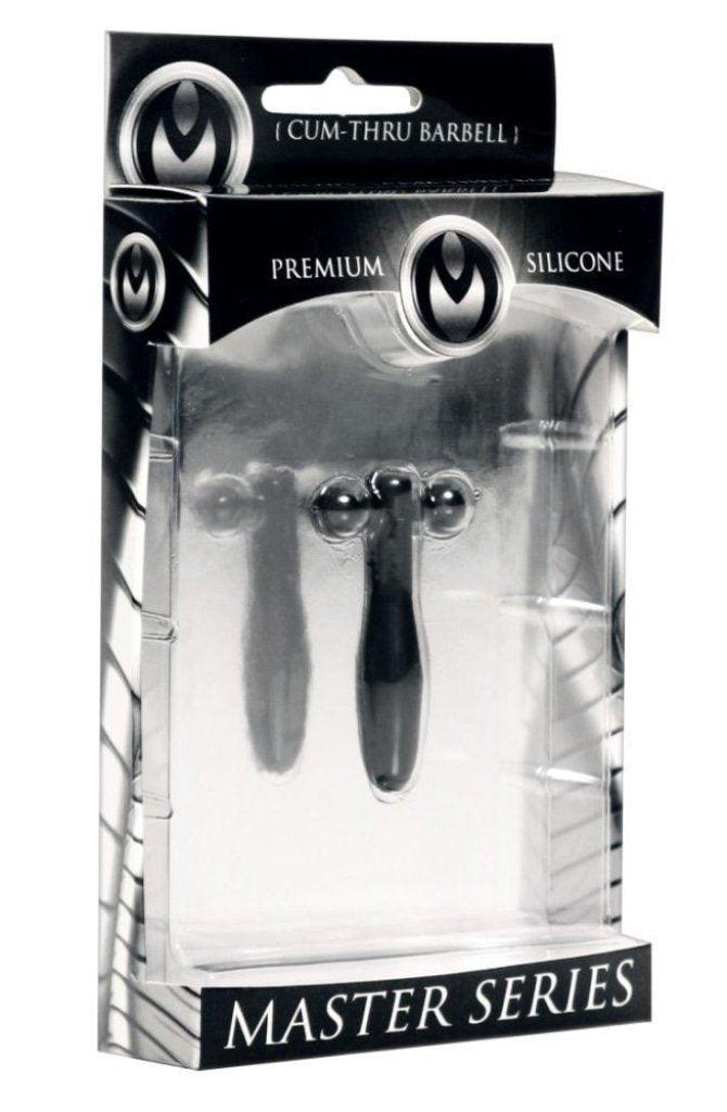 Silicone Cum - Thru Barbell Penis Plug - Adult Toys